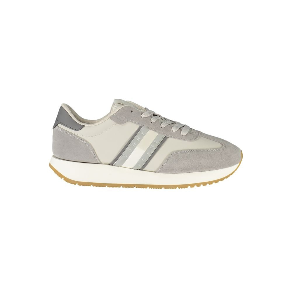 Grigio Polyurethane Men Sneaker