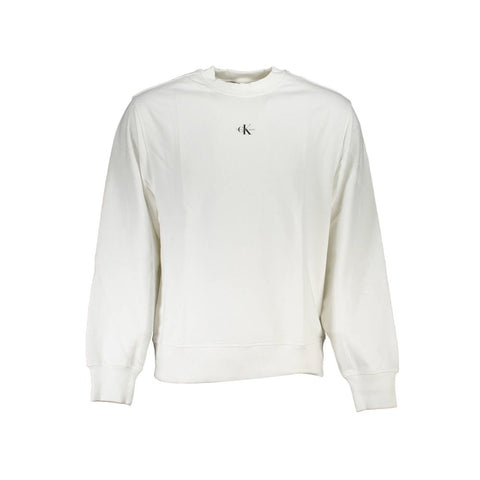 White Cotton Men's Sweatshirt