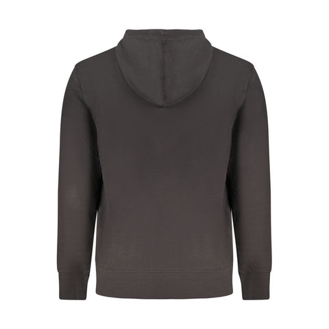 Black Cotton Men's Hoodie