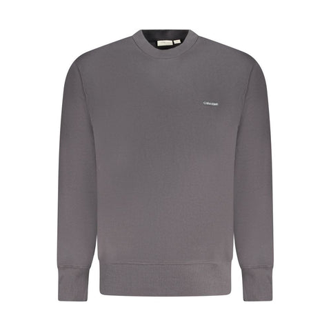 Black Cotton Men's Sweatshirt