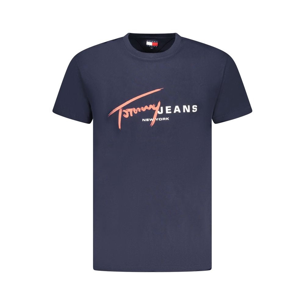 Blue Cotton Men's T-Shirt