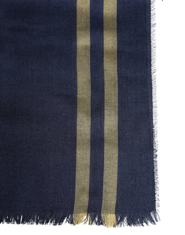 Blue Cashmere Neck Warmer Wrap Shawl Scarf