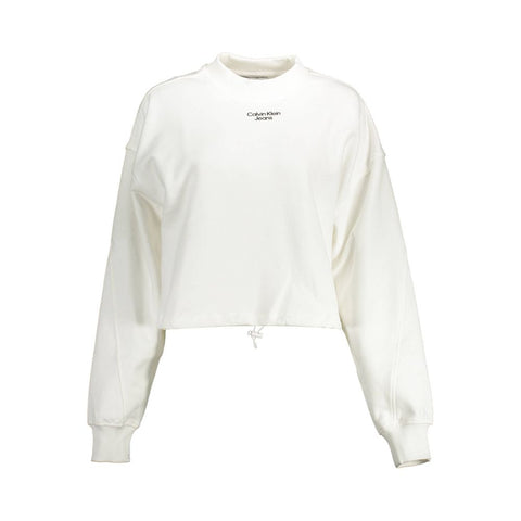 Bianco Cotton Woman Sweatshirt