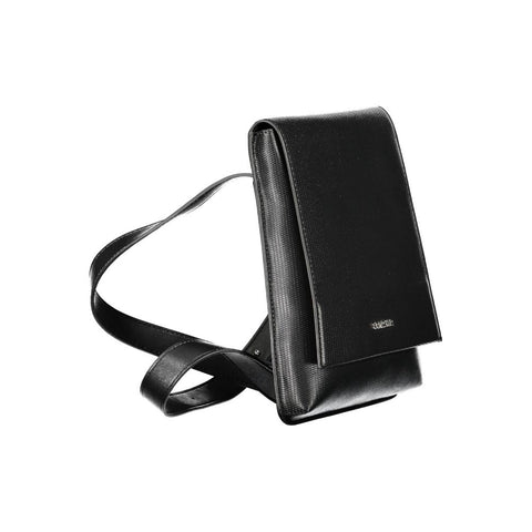 Nero Polyurethane Men Shoulder Bag