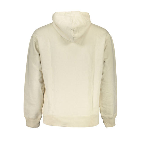 Beige Cotton Mens Sweatshirt