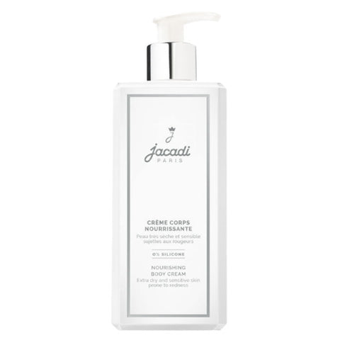 Jacadi Nourishing Body Cream in 400ml jar, with smooth creamy texture and elegant packaging from Jag Couture London - New York