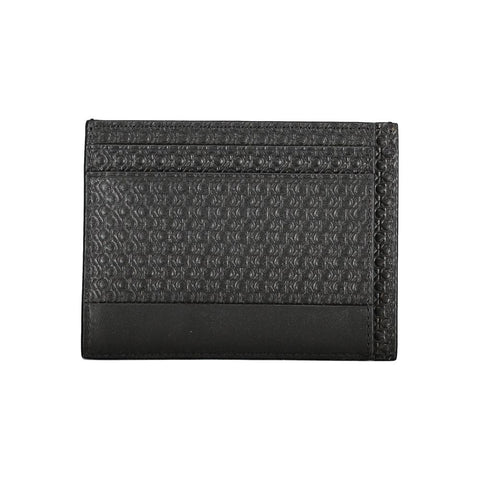 Black Polyester Men's Shoulder Bag
