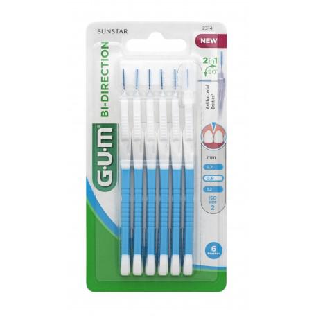 Jag Couture London New York Gum Bi-Direction Brush with 0.9mm bristles for gentle teeth cleaning and oral care.