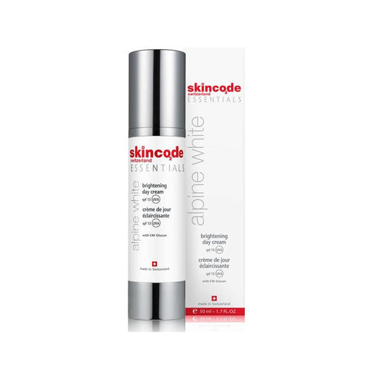 Skincode Essentials Alpine White Brightening Day Cream Spf15 50ml Jag Couture London - New York