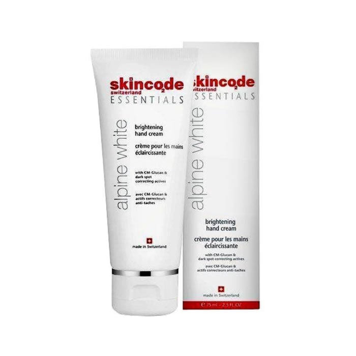 Skincode Essentials Alpine White Brightening Hand Cream 75ml Jag Couture London - New York