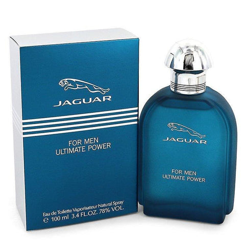 Jaguar Ultimate Power For Men 100 Spray by Jag Couture London-New York, male fragrance bottle with sleek design and branding