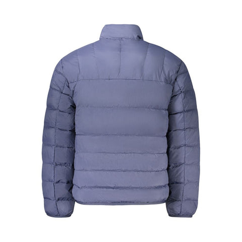 Blue Polyamide Men Jacket