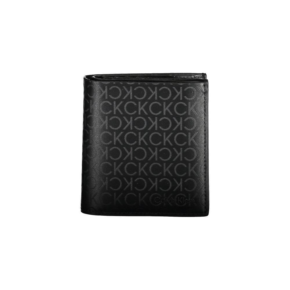 Black Polyurethane Men Wallet