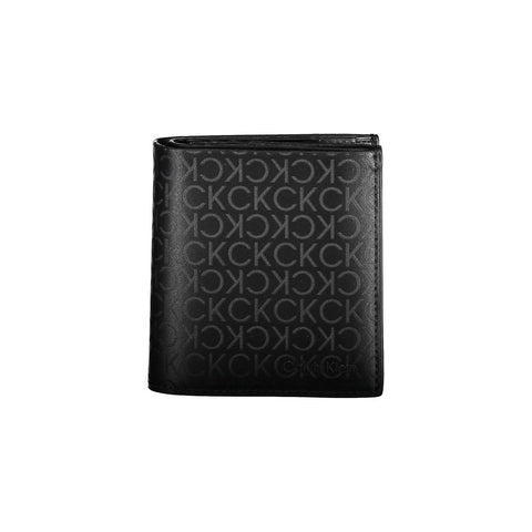 Black Polyurethane Men Wallet