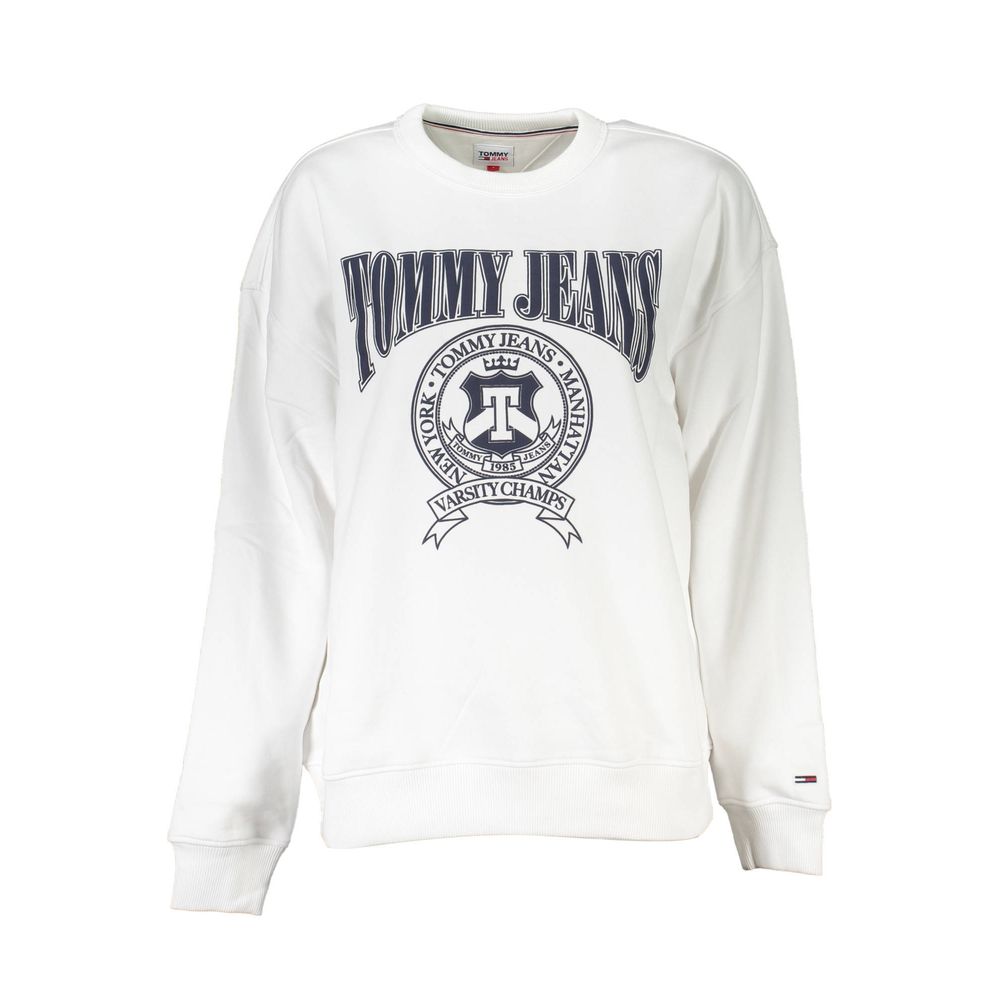 Bianco Cotton Women Sweatshirt