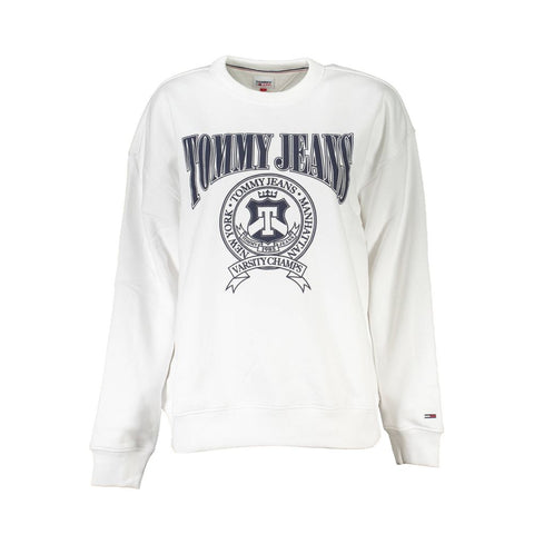 Bianco Cotton Women Sweatshirt