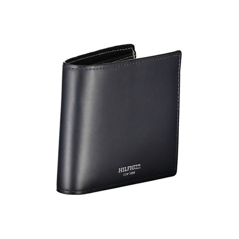 Blue Leather Men Wallet