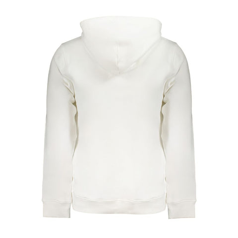 White Cotton Men's Sweatshirt Hoodie