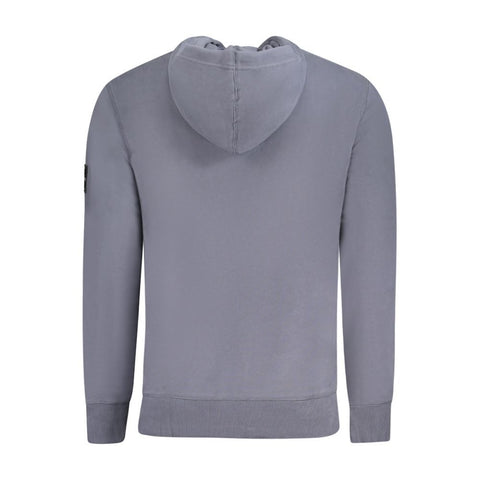 Blue Cotton Men Sweater