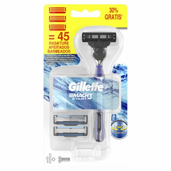 Gillette Mach3 Start And 2 Refill Jag Couture London - New York