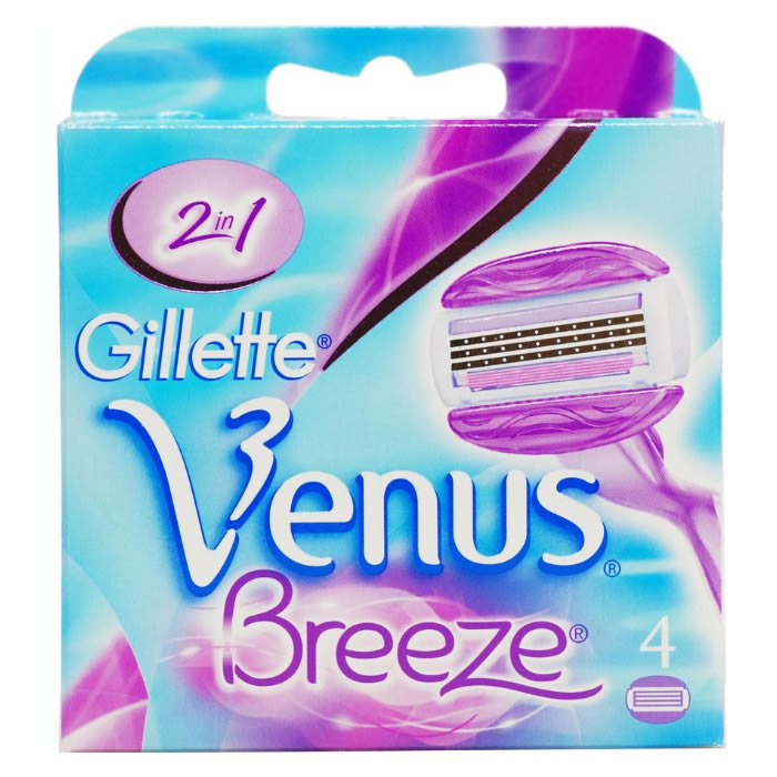 Gillette Venus Breeze Refill 4 Units Jag Couture London - New York