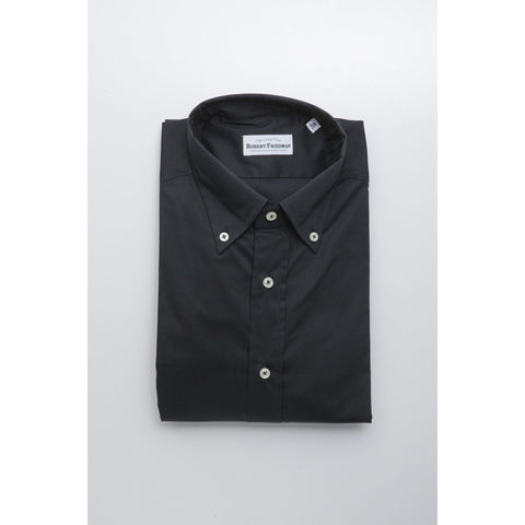 Elegant black Ralph shirt by Jag Couture London - New York, with tailored fit and subtle branding visible in the image.
