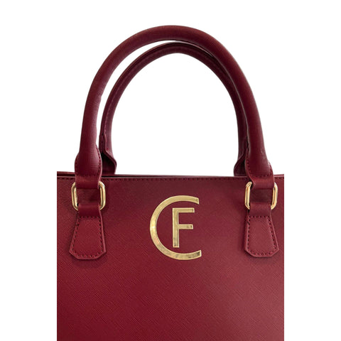Cristinaeffe CF24FW022 Bordeaux handbag by Jag Couture London - New York, featuring elegant design and high-quality leather.