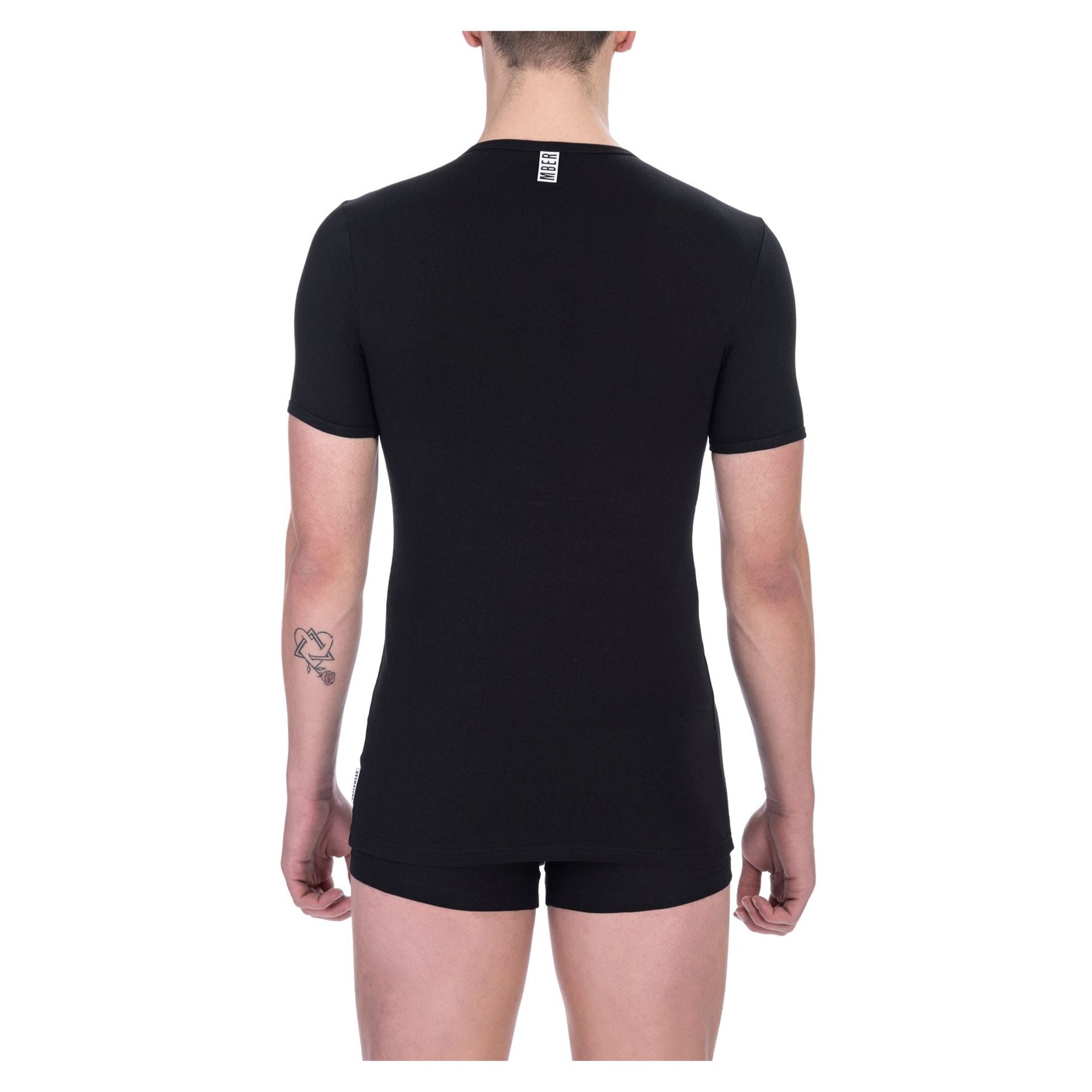 Black Bikkembergs BKK1UTS02SI sneaker from Jag Couture London New York, featuring stylish design and sporty details.
