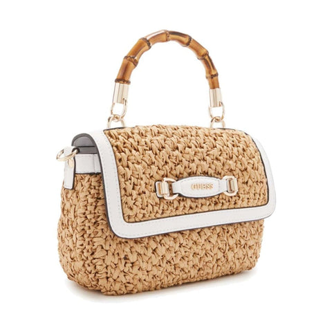 Guess handbag by Jag Couture London New York featuring a stylish design, leather material, and gold-tone hardware.