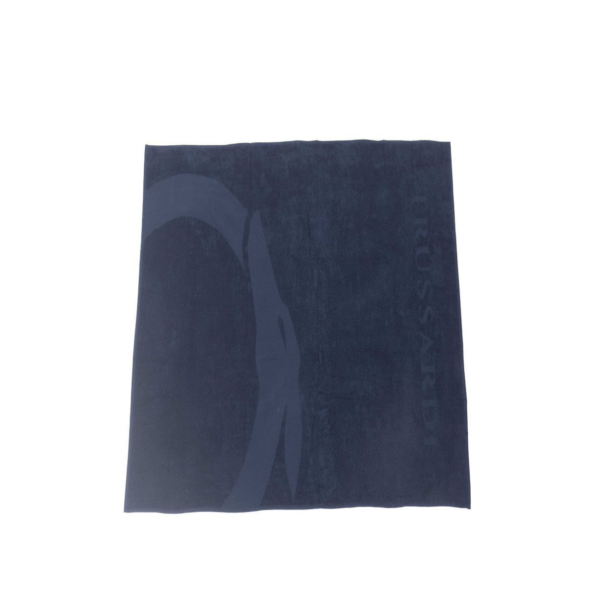 Trussardi Beachwear TRU2MTW01 dark blue swimsuit with stylish design, displayed on a mannequin.