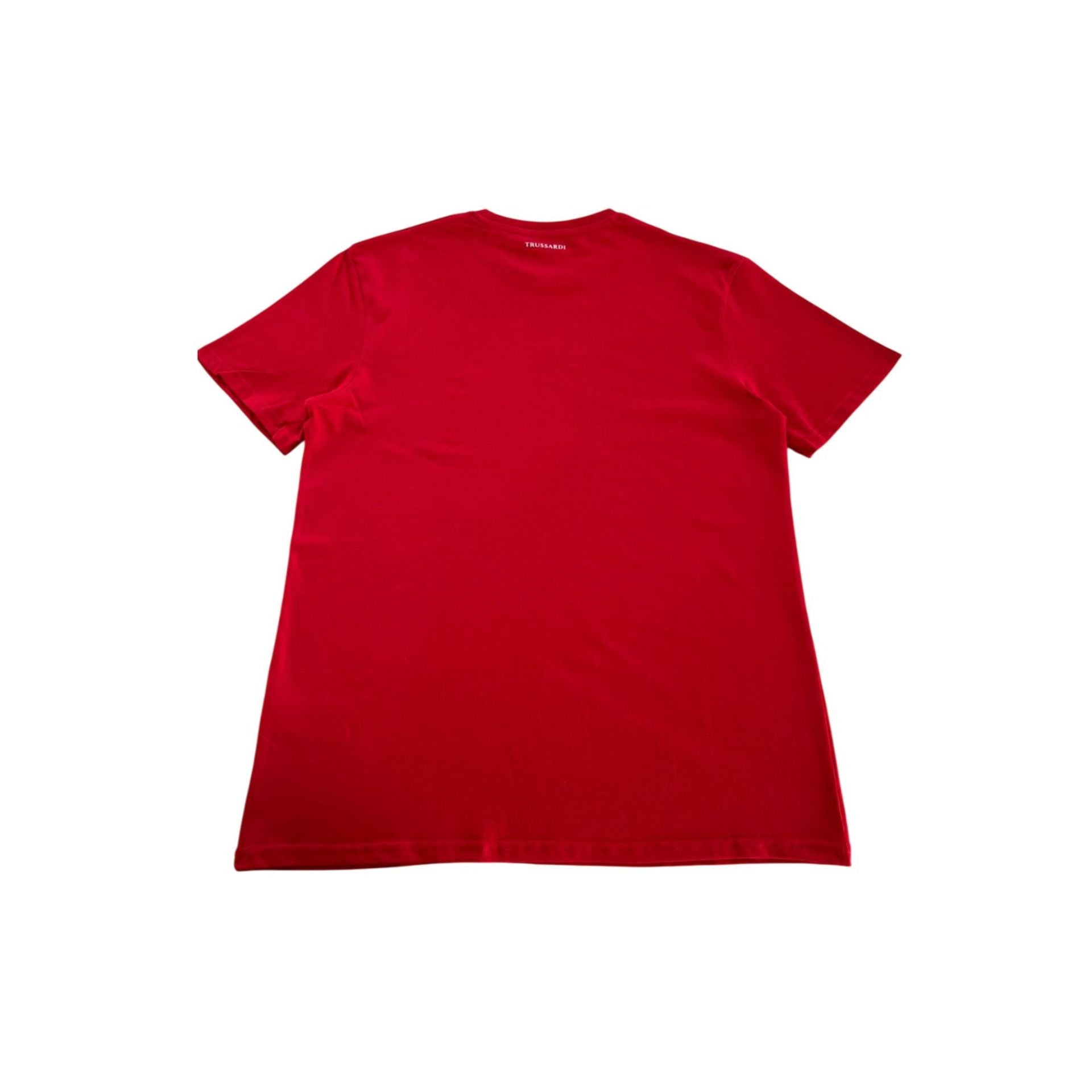 Red Trussardi Beachwear TRU25MTS01 by Jag Couture London - New York, featuring stylish design and high-quality fabric.
