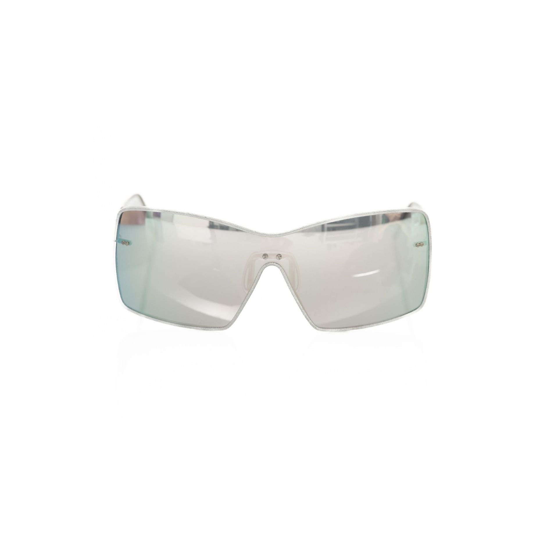 Frankie Morello FEWF8007DS_O252 silver sunglasses with sleek frames, showcasing modern design and metallic finish.