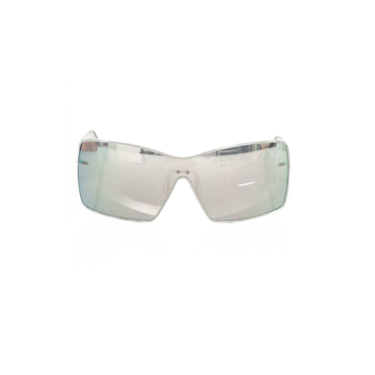 Frankie Morello FEWF8007DS_O252 silver sunglasses with sleek frames, showcasing modern design and metallic finish.