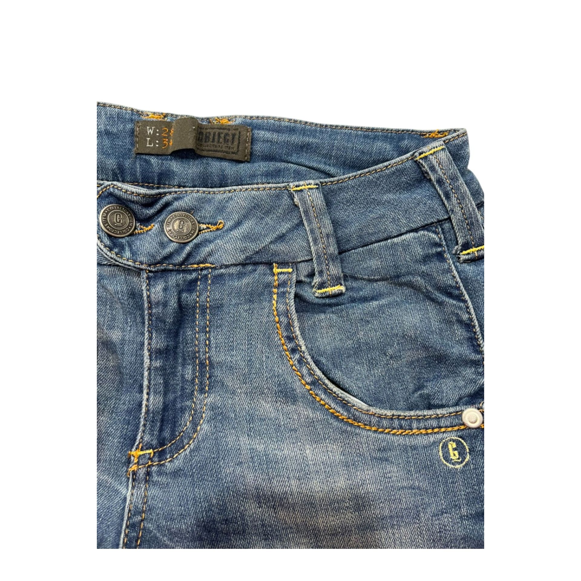 Navy blue object from Jag Couture London - New York, model OBL319_BluNavy, featuring sleek design and textured fabric details.