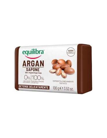 Jag Couture London New York Equilibra Argan 100 Vegetal Soap, 100g, with natural argan ingredients and vegetal cleansing properties.