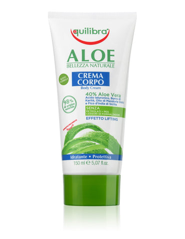 Jag Couture London Aloe Cuerpo Cream 150ml bottle with white cap and label, designed for nourishing and hydrating skin.