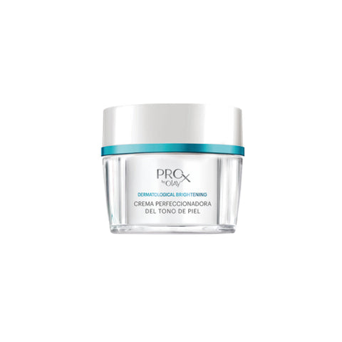 Jag Couture London New York Olay Prox Tone Perfecting Cream 48g jar, smooth cream with a sleek jar design.