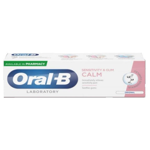 Jag Couture London New York Oral-B Sensitivity & Gum Calm Toothpaste 100ml tube showing the label and packaging.