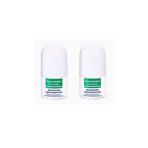 Jag Couture London Hyper Perspiration deodorant roll-on pack with two 40ml bottles from Somatoline Cosmetic.