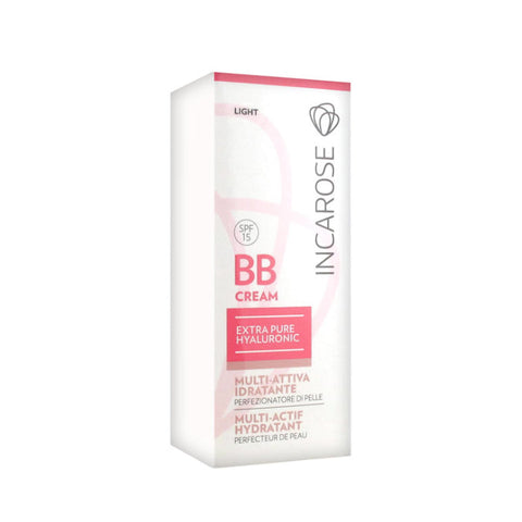 Jag Couture London Incarose BB Cream Multi Active Hydrating Skin Perfector in Light, 30ml, with smooth, even skin tone.