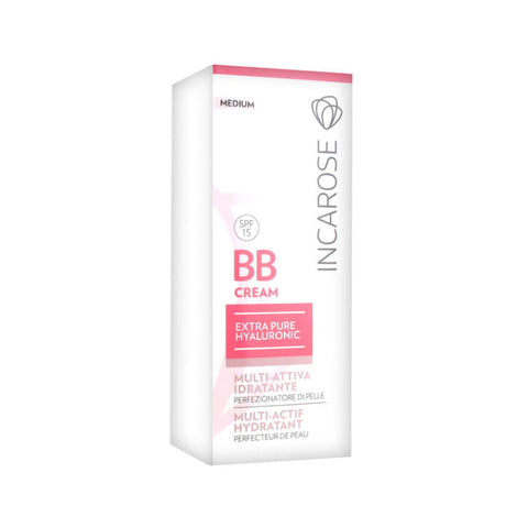 Jag Couture London Incarose BB Cream Multi Active Hydrating Skin Perfector in medium shade, 30ml, for glowing, moisturized skin.