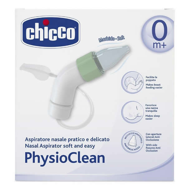 Chicco PhysioClean Nasal Aspirator Soft And Easy 0M+ 1 Unité Jag Couture London - New York