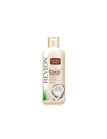 Jag Couture London New York Natural Honey Coco Addiction Shower Gel 600ml bottle with honey and coconut ingredients.