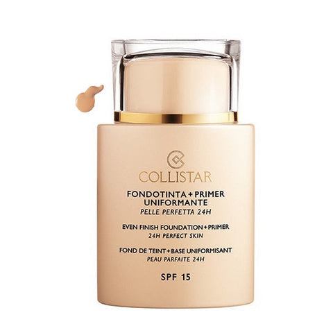 Jag Couture London New York Collistar Even Finish Foundation Plus Primer in shade 03 Sand, 35ml, with SPF 15 for smooth, perfect skin