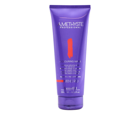 Farmavita Amethyste Colouring Mask Red 250ml jar, creamy hair treatment with vibrant red color, by Jag Couture London New York.