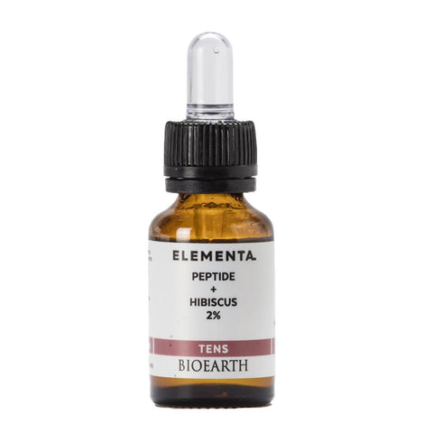 Bioearth Elementa Concentrado Tens Peptidos Hibiscus 15ml, skincare serum with hibiscus extract, by Jag Couture London New York
