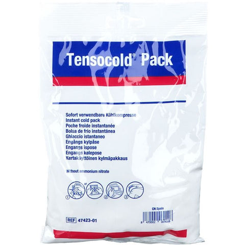 Jag Couture London - New York Tensocold pack, 24cm x 14.5cm, featuring cooling gel packs for therapeutic relief.