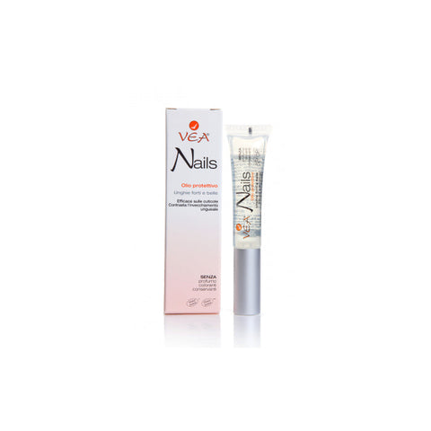 Vea Nails Protective Nail Oil by Jag Couture London - New York, 8ml bottle with applicator brush for healthy, shiny nails