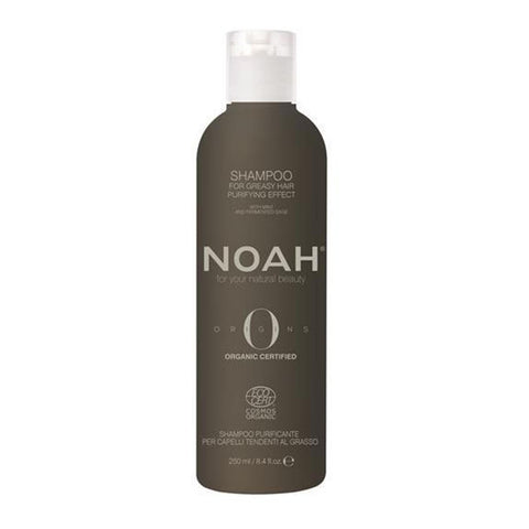 Jag Couture London Noah Organic Purificante shampoo in 250ml bottle, featuring natural ingredients and a sleek design.