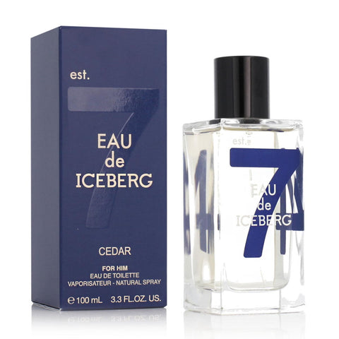 Jag Couture London Iceberg Cedar 7 Eau de Toilette for Him, 100ml spray, featuring fresh cedar scent and sleek bottle design.